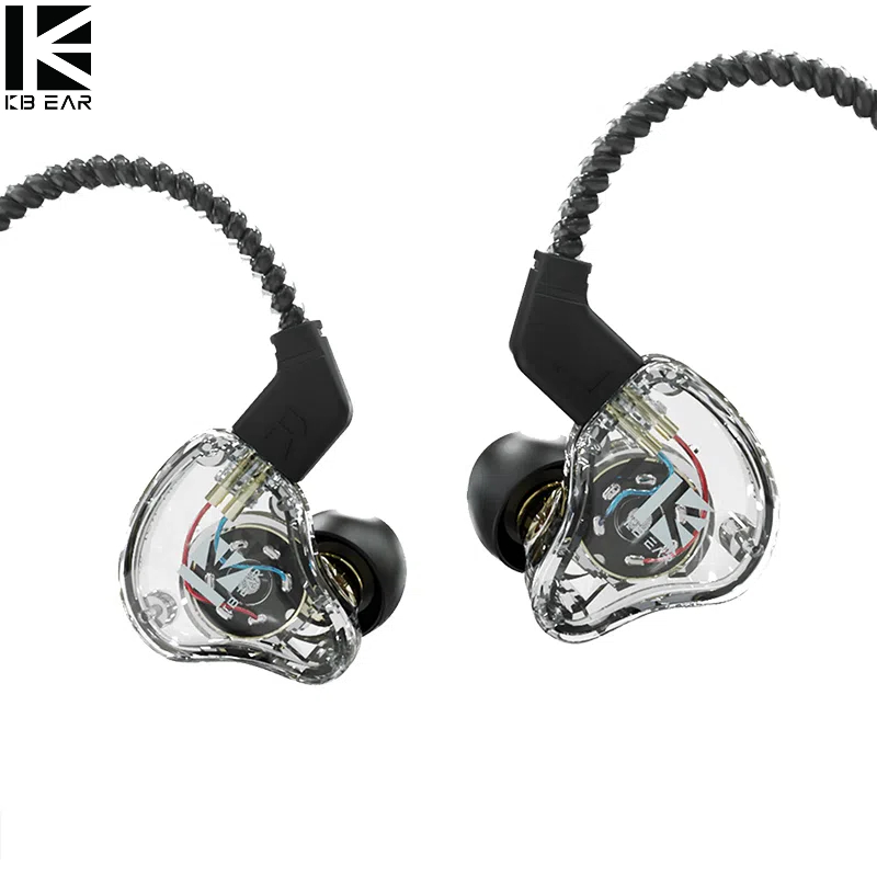 Eachine Drone E010 - KBEAR KS1 インイヤーモニターイヤホン デュアル磁気回路ダイナミック有線ヘッドホン 重低音イヤホン ノイズキャンセリング