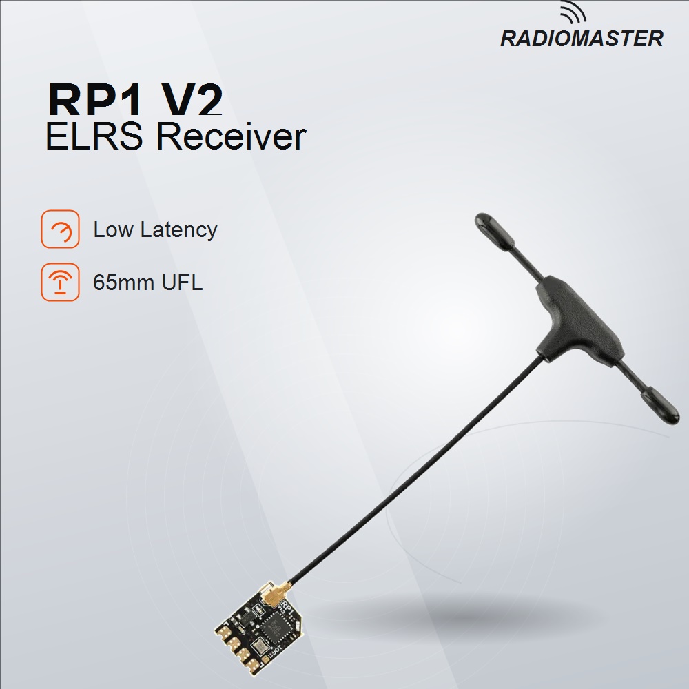 Drone Kit Long Range - RadioMaster RP1 V2 ExpressLRS 2.4GHzナノRXレシーバー TCXO搭載
