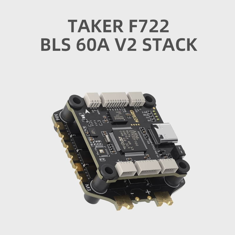 Drone Kit Plug And Play - GEPRC Taker F722 60A V2 FPVスタックキット、プラグアンドプレイ対応の完全なフライトコントローラー＆ESCコンボ（4/5インチフリースタイルドローン用）