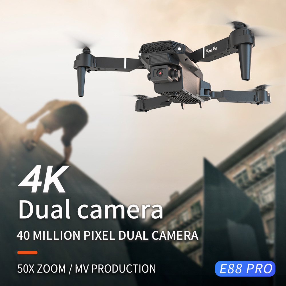2026年新型 E88 プロ仕様 HD 4K RCドローン  - Drone Kit Professional のレビューと価格